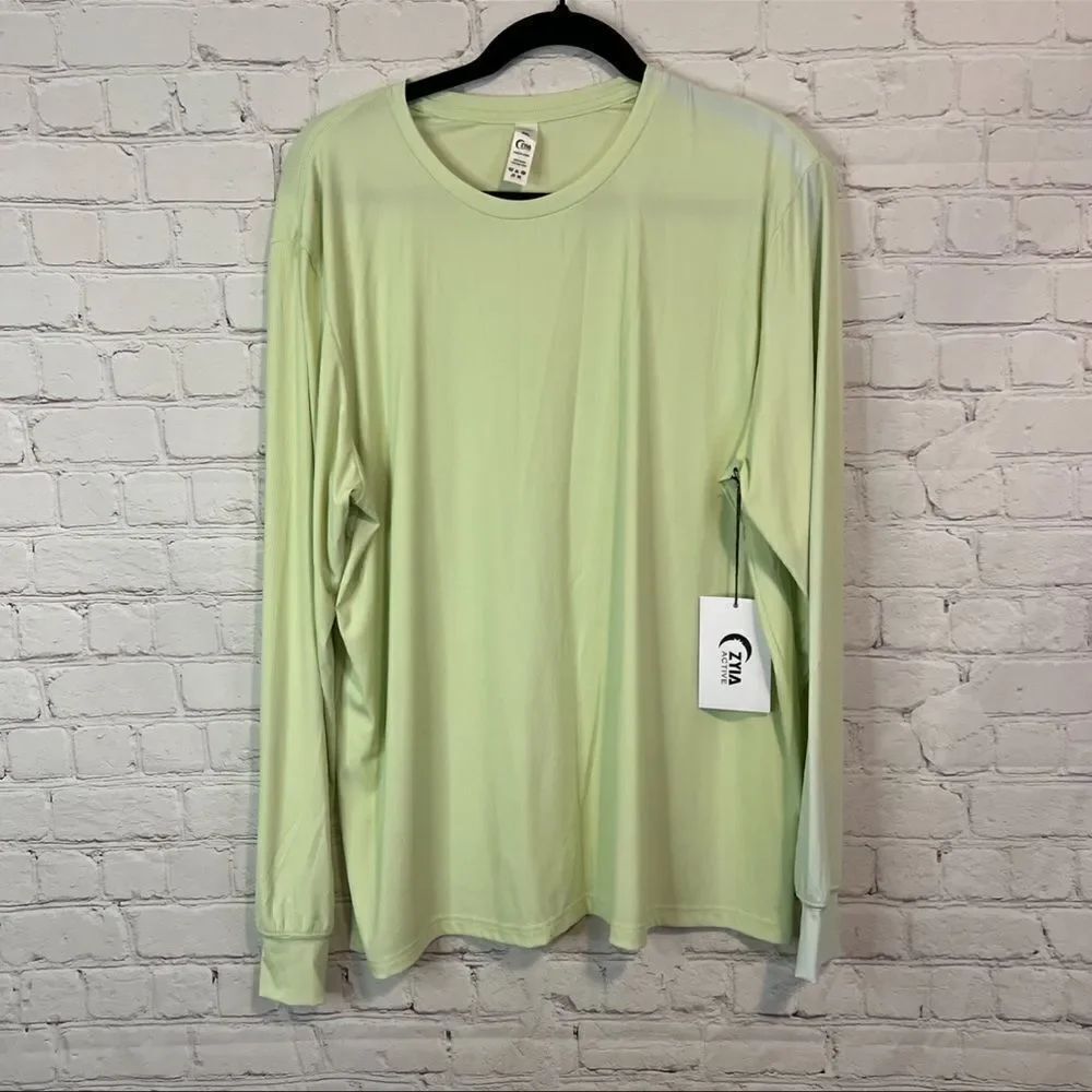 Zyia Pistachio Primo Long Sleeve Tee Size XXL new with tags